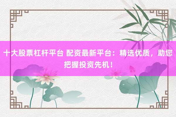 十大股票杠杆平台 配资最新平台：精选优质，助您把握投资先机！