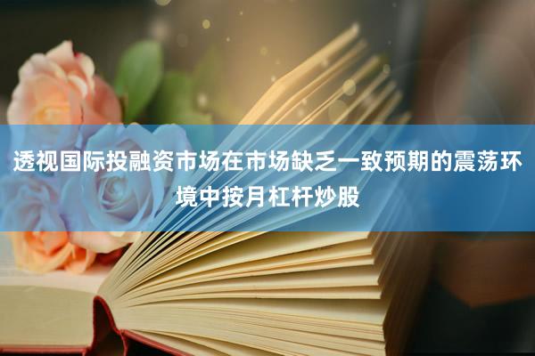 透视国际投融资市场在市场缺乏一致预期的震荡环境中按月杠杆炒股