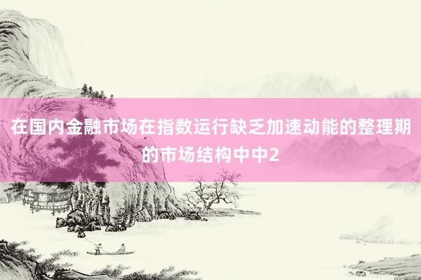 在国内金融市场在指数运行缺乏加速动能的整理期的市场结构中中2