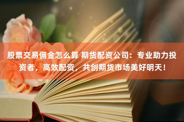 股票交易佣金怎么算 期货配资公司：专业助力投资者，高效配资，共创期货市场美好明天！